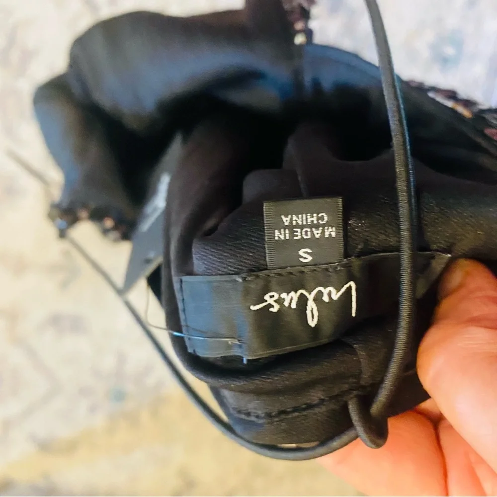 LULU’S NWT Force Of Fashion Black Backless Sequin Mini Dress - Picture 11 of 11